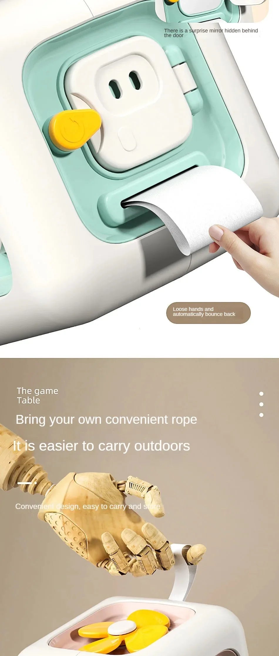 6-in-1 Montessori Skills Drawer Cube – Sensory Busy Board for Toddlers