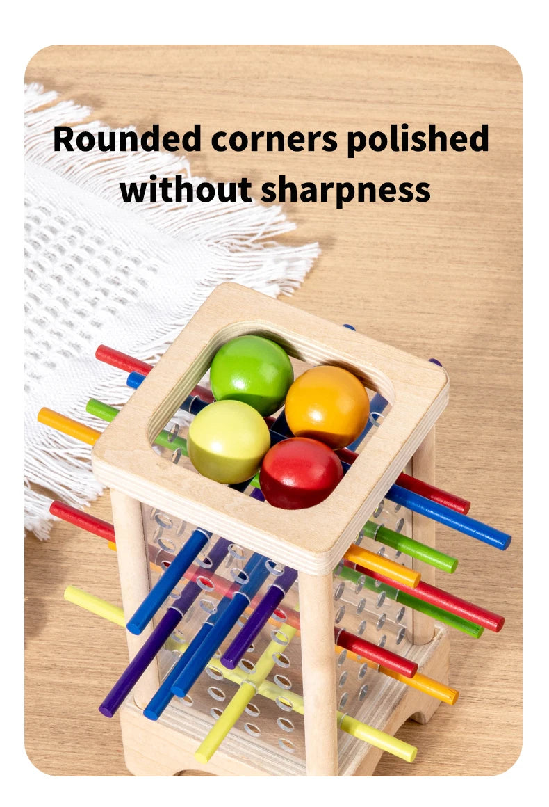 Wooden Stick Picking Game – Montessori Family Interaction Toy