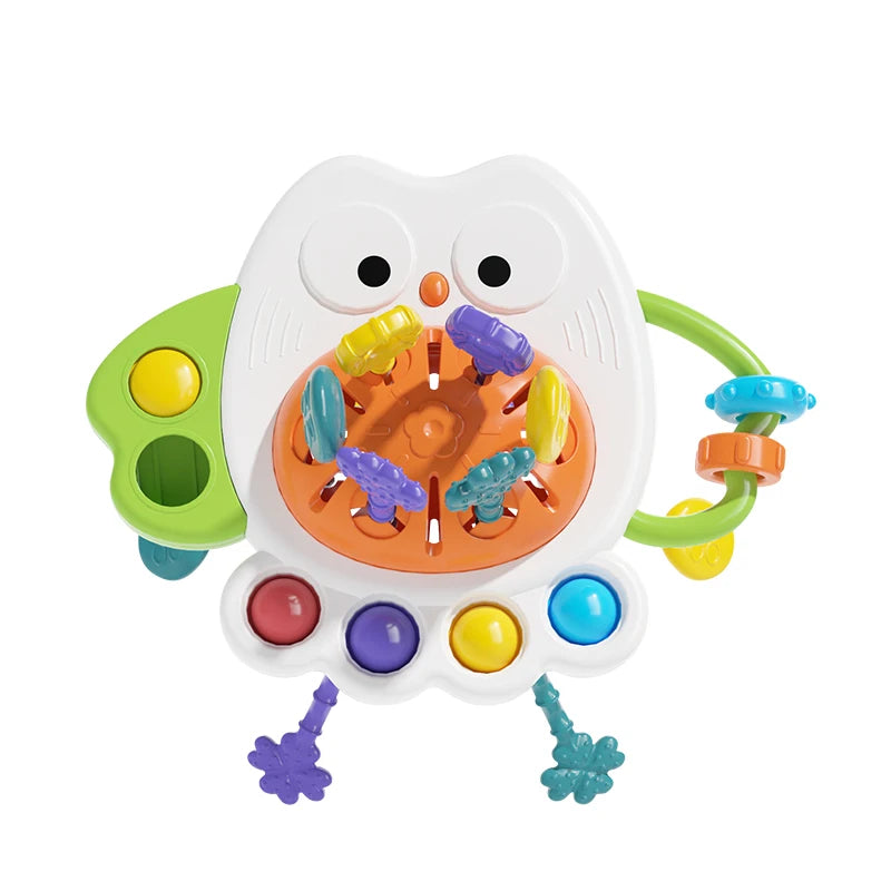 Montessori Owl Pull String Sensory Toy