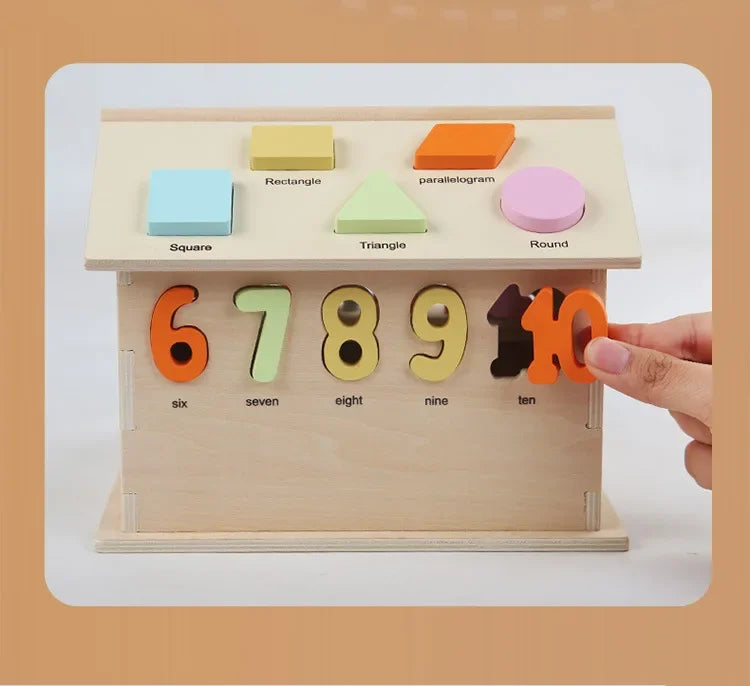 Montessori Early Education Cognitive Toys Busy Little House