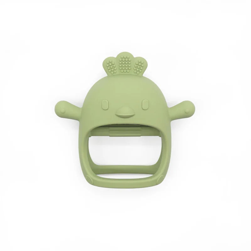 Baby Silicone Chick Teether – Hollow Cartoon Design for Infants