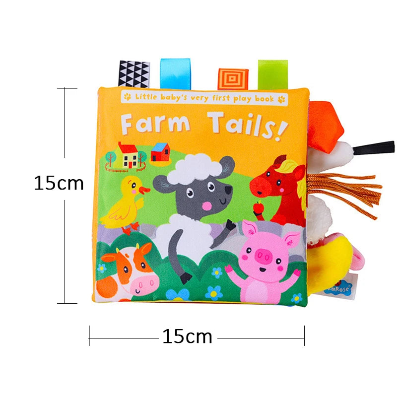 Soft Baby Cloth Books – 3D Touch & Feel Sensory Learning Toy for Infants