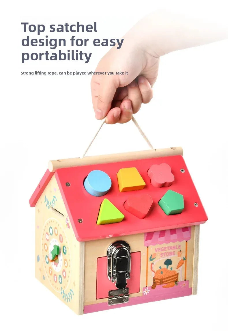 Montessori Early Education Cognitive Toys Busy Little House