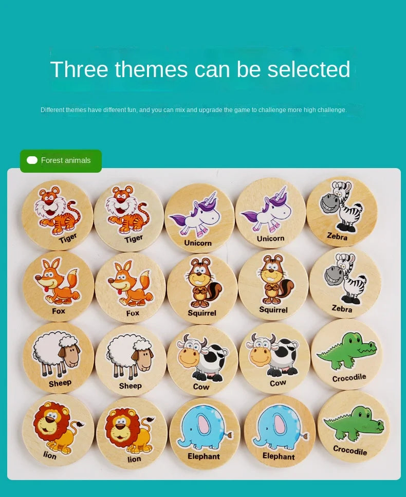 Animal Memory Match Puzzle