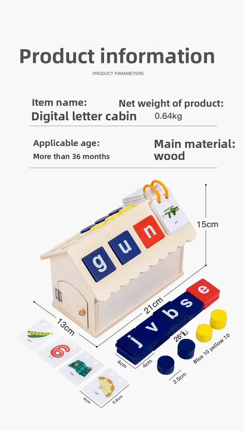 Montessori Early Education Cognitive Toys Busy Little House
