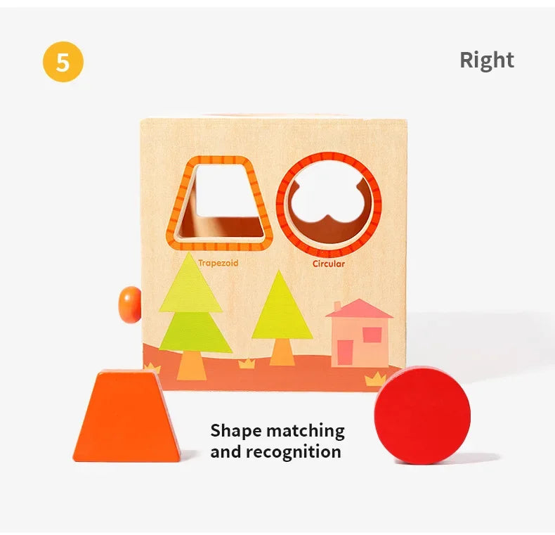 Montessori Early Education Cognitive Toys Busy Little House