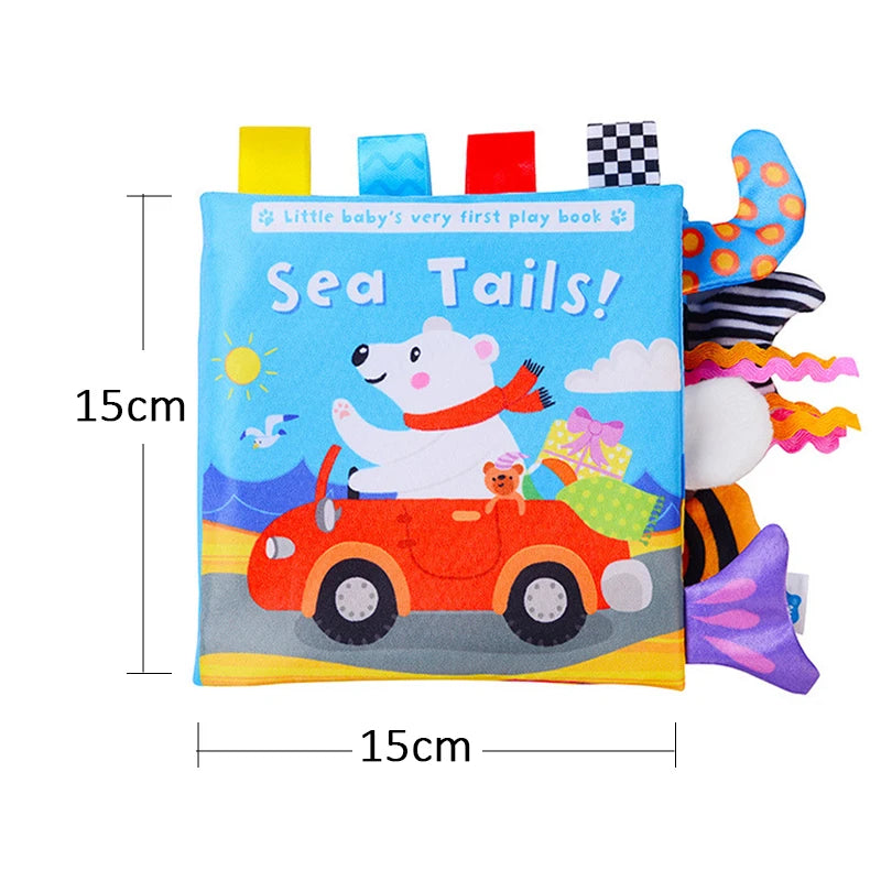 Soft Baby Cloth Books – 3D Touch & Feel Sensory Learning Toy for Infants