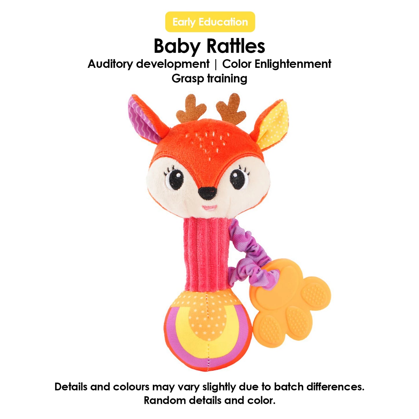 Baby Soothing Plush Rattle