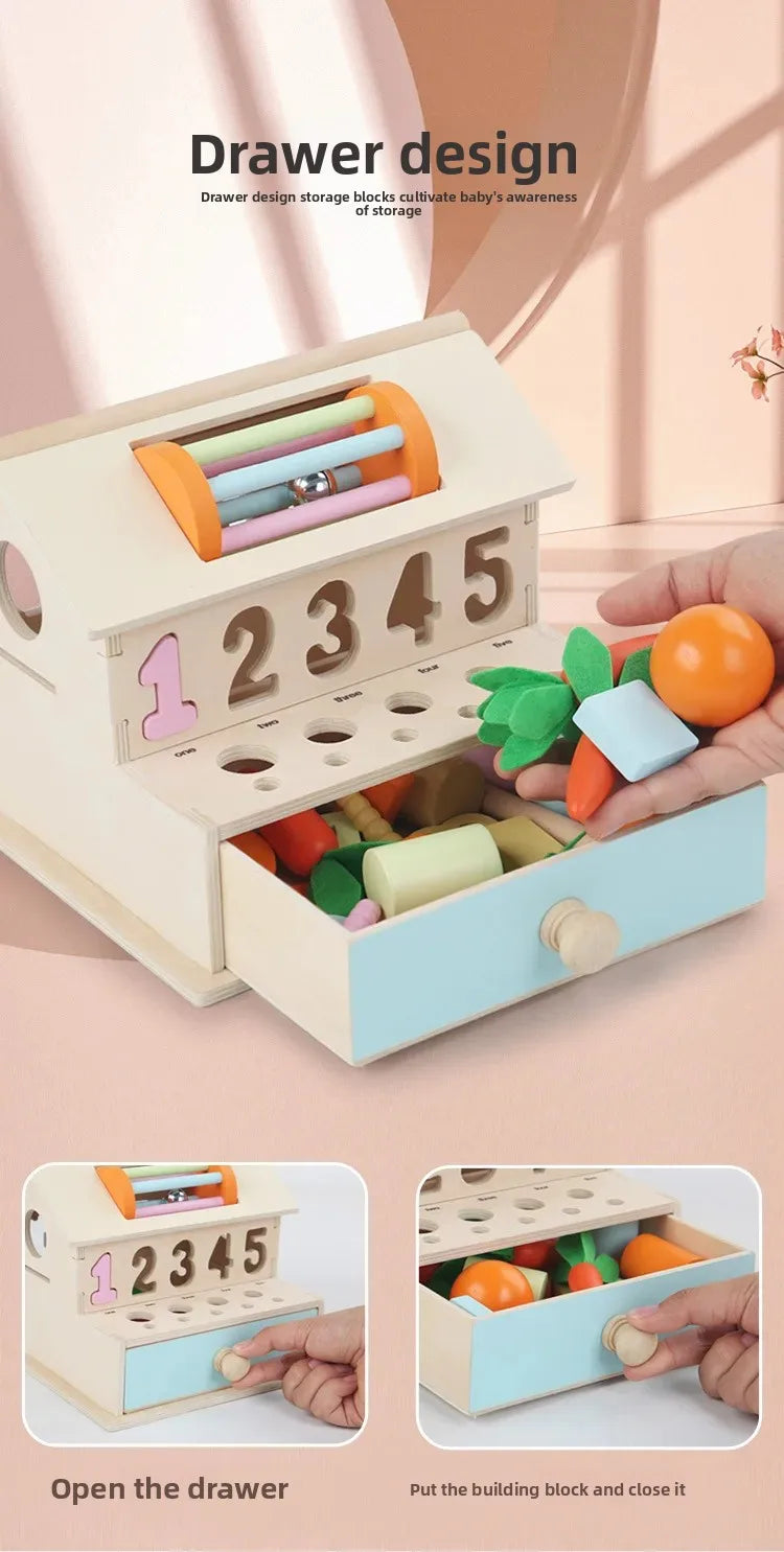 Montessori Early Education Cognitive Toys Busy Little House