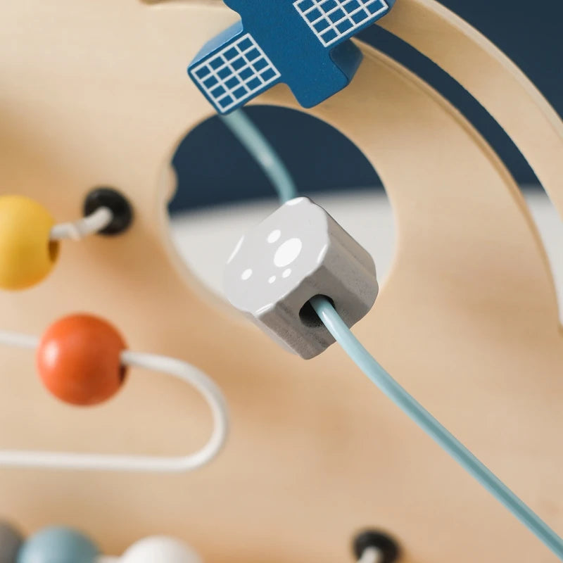 Montessori Wooden Car Steering Wheel Busy Board