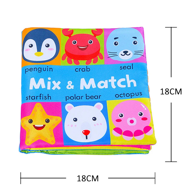Soft Baby Cloth Books – 3D Touch & Feel Sensory Learning Toy for Infants