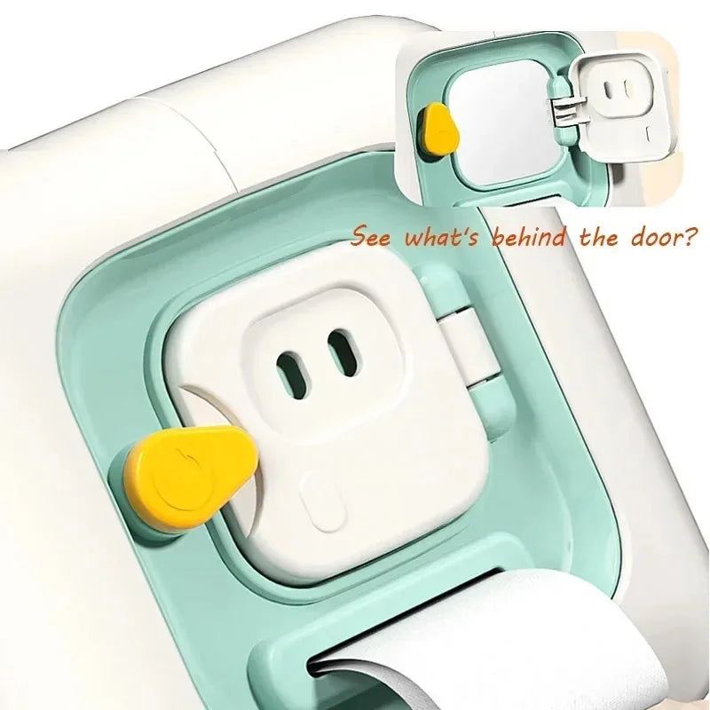 6-in-1 Montessori Skills Drawer Cube – Sensory Busy Board for Toddlers