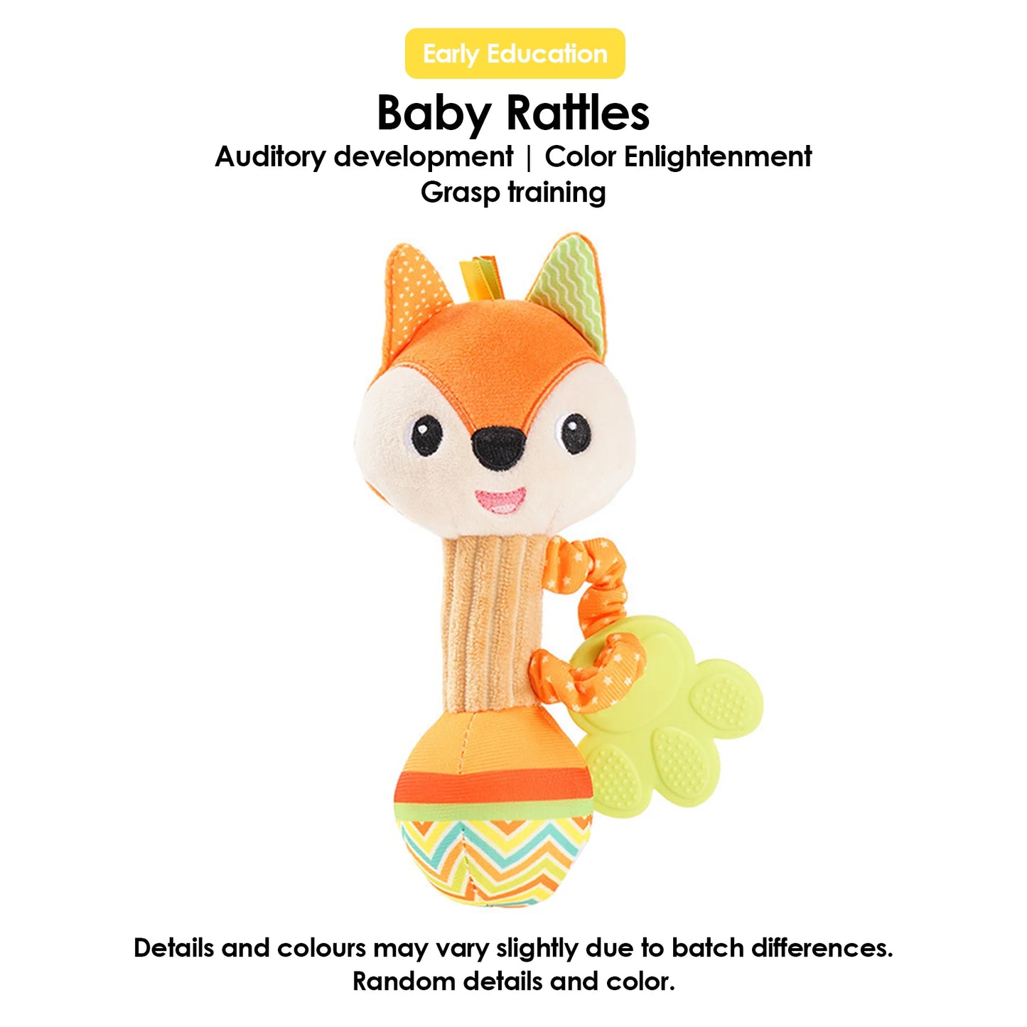 Baby Soothing Plush Rattle