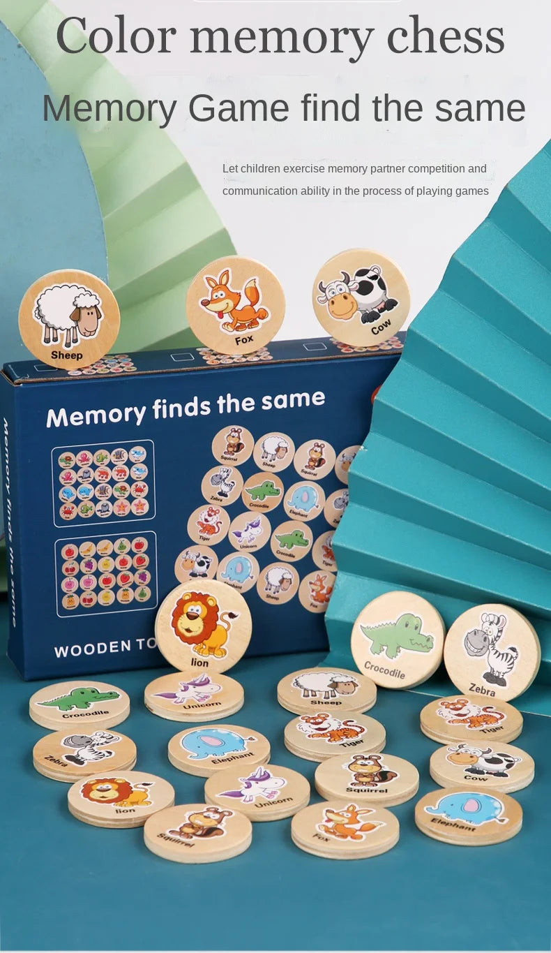 Animal Memory Match Puzzle