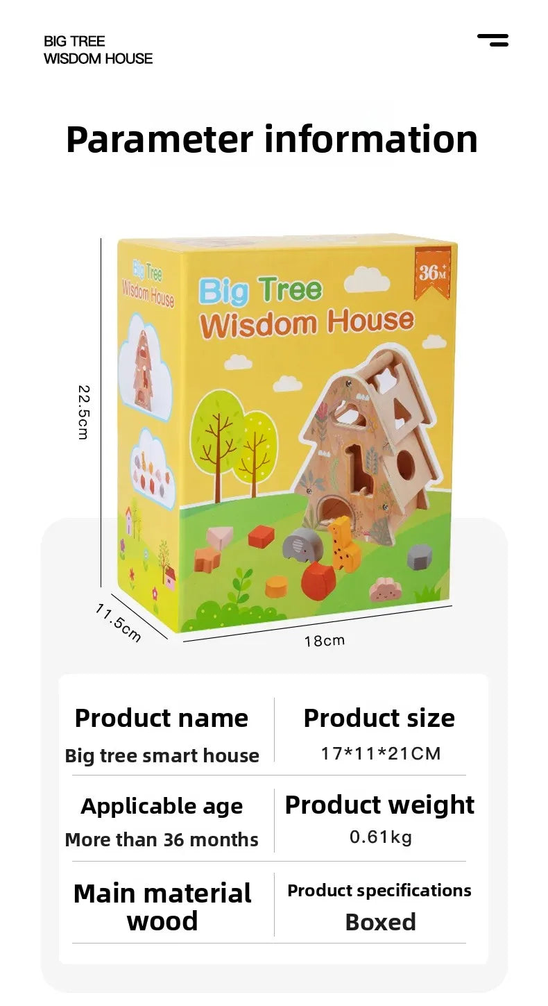Montessori Early Education Cognitive Toys Busy Little House