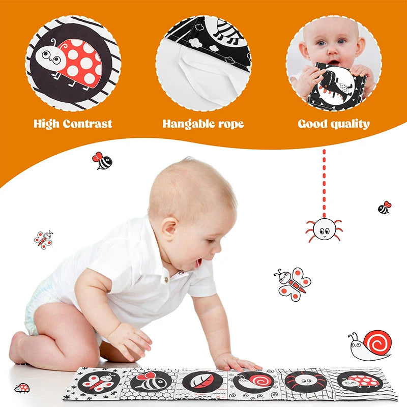 Soft Baby Cloth Books – 3D Touch & Feel Sensory Learning Toy for Infants