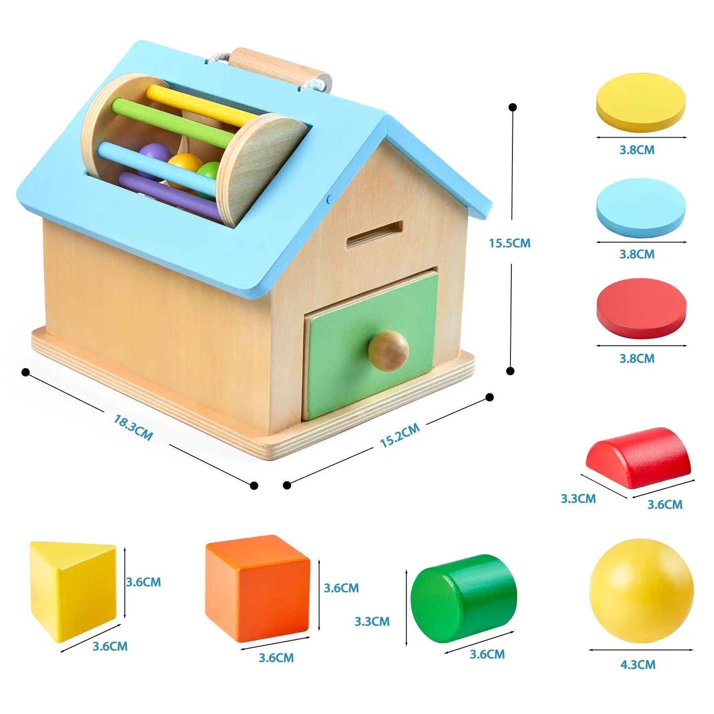 Montessori Early Education Cognitive Toys Busy Little House