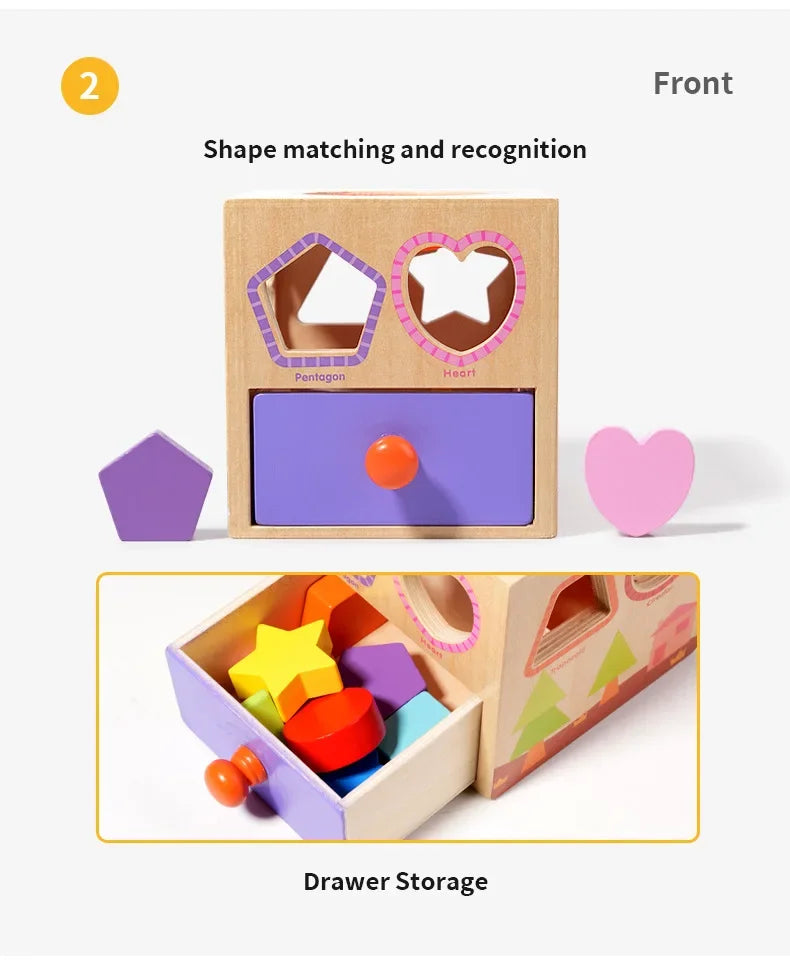 Montessori Early Education Cognitive Toys Busy Little House