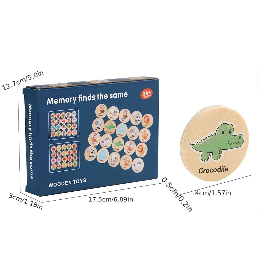 Animal Memory Match Puzzle