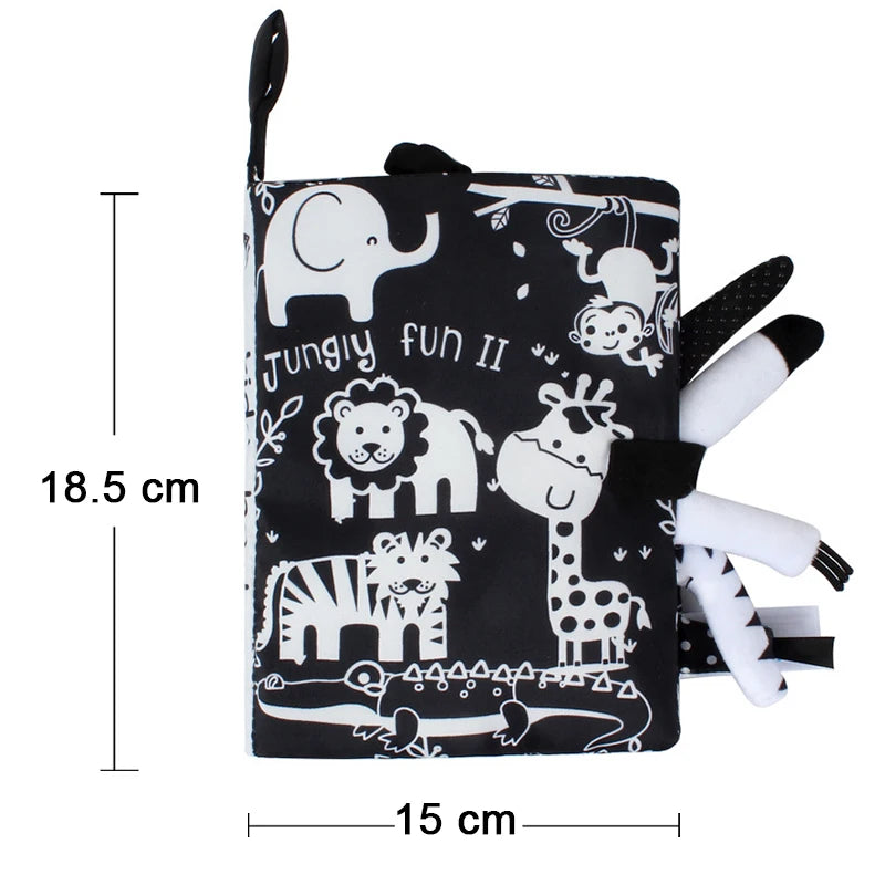 Soft Baby Cloth Books – 3D Touch & Feel Sensory Learning Toy for Infants