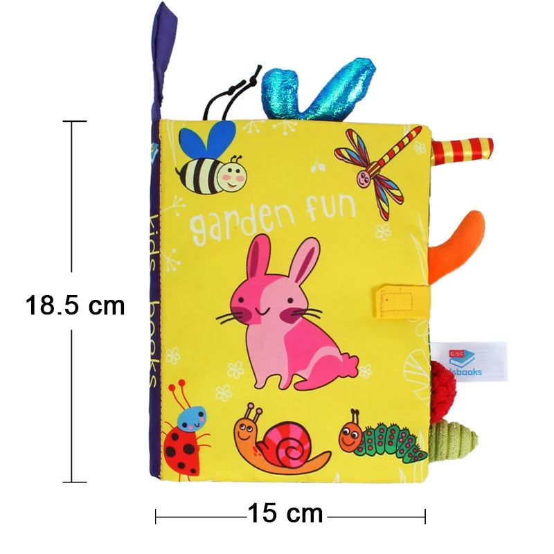 Soft Baby Cloth Books – 3D Touch & Feel Sensory Learning Toy for Infants
