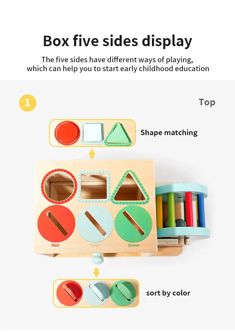 Montessori Early Education Cognitive Toys Busy Little House