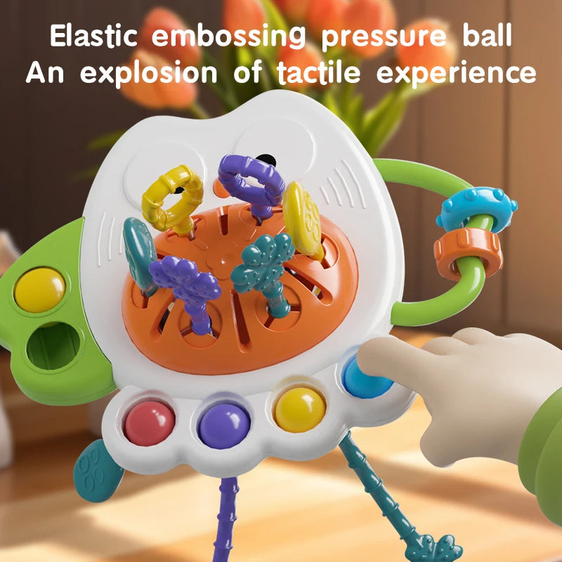 Montessori Owl Pull String Sensory Toy