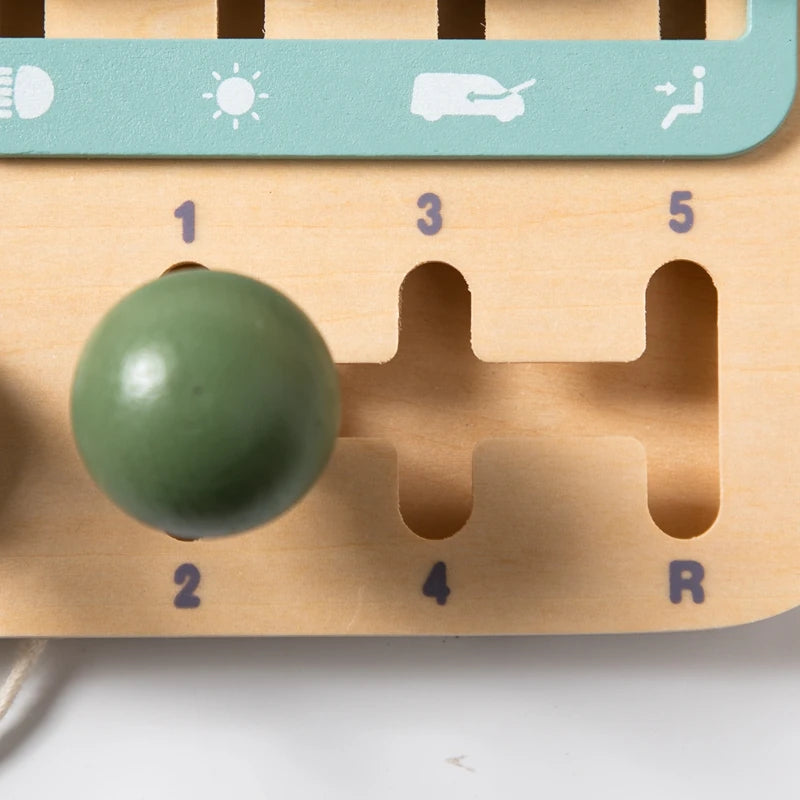 Montessori Wooden Car Steering Wheel Busy Board
