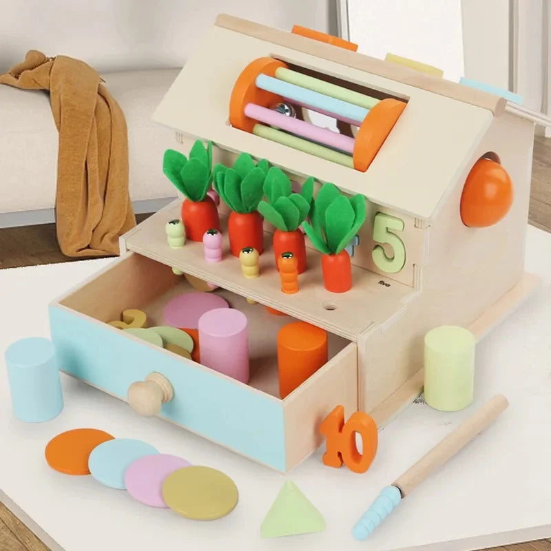Montessori Early Education Cognitive Toys Busy Little House