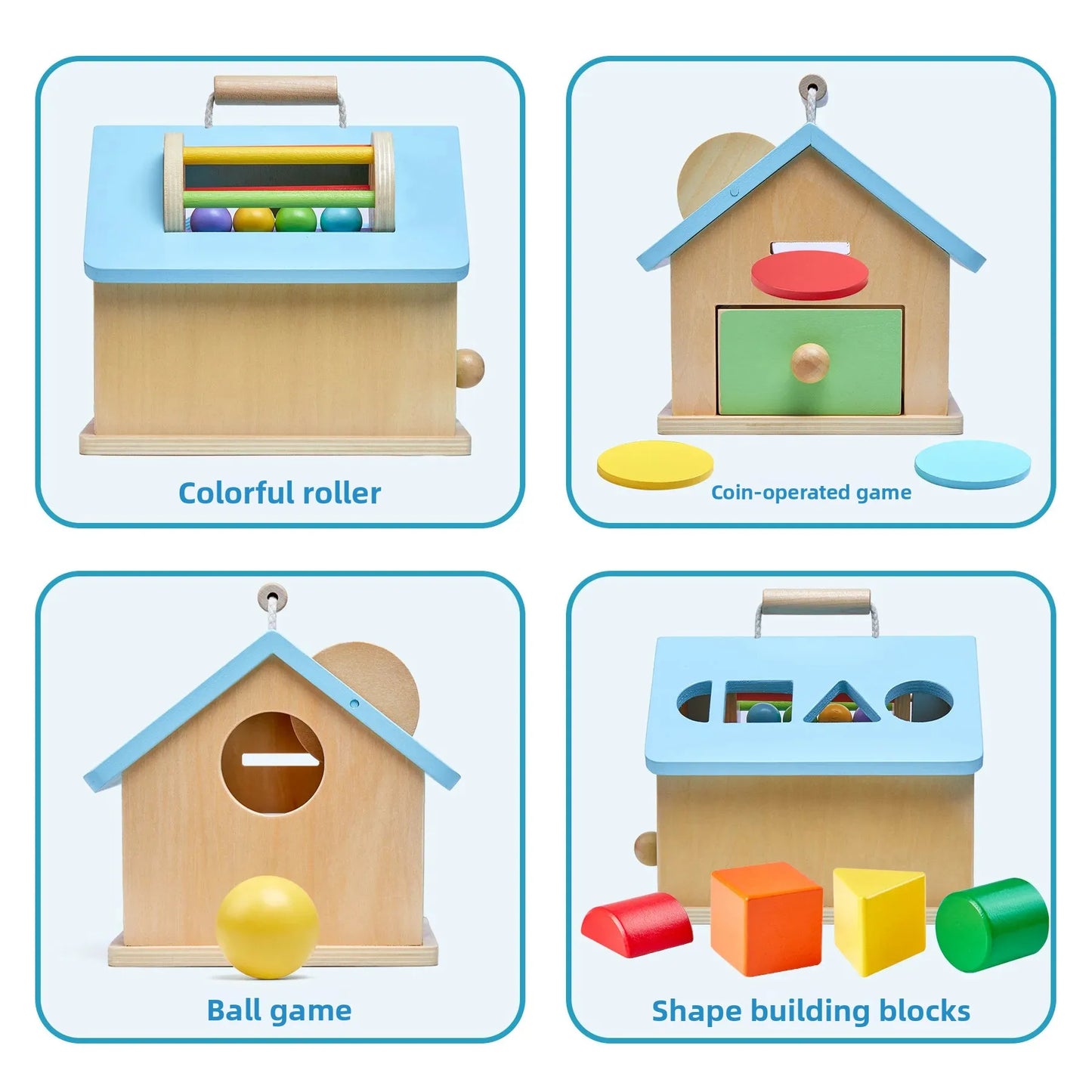 Montessori Early Education Cognitive Toys Busy Little House