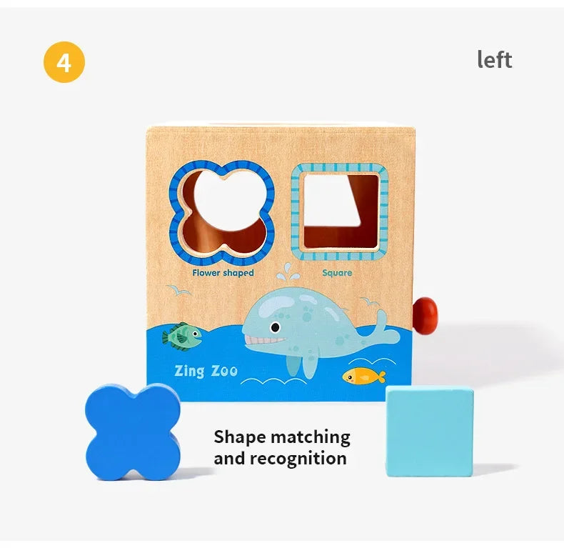 Montessori Early Education Cognitive Toys Busy Little House