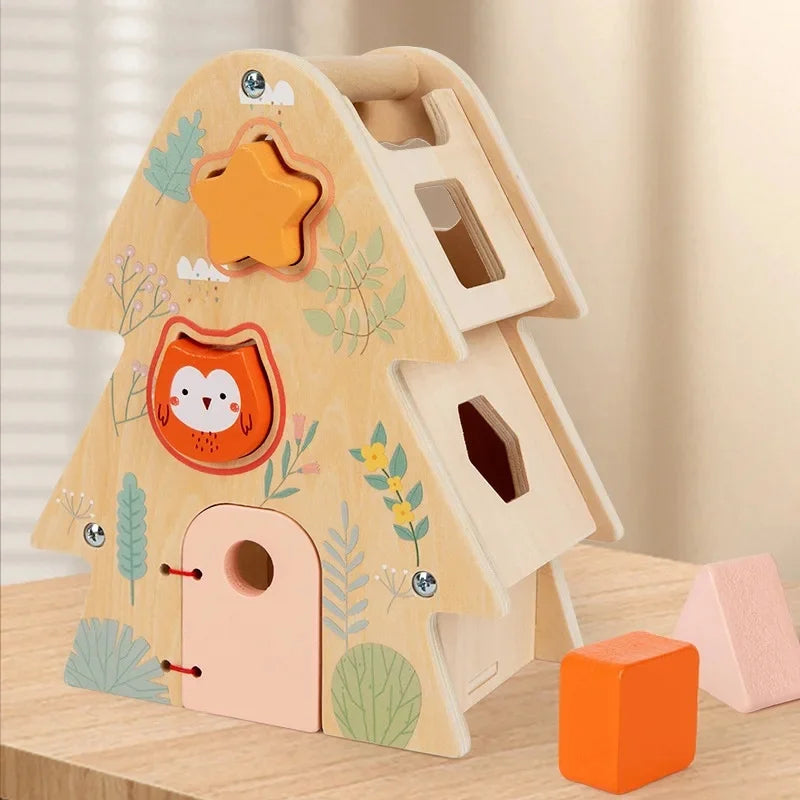Montessori Early Education Cognitive Toys Busy Little House