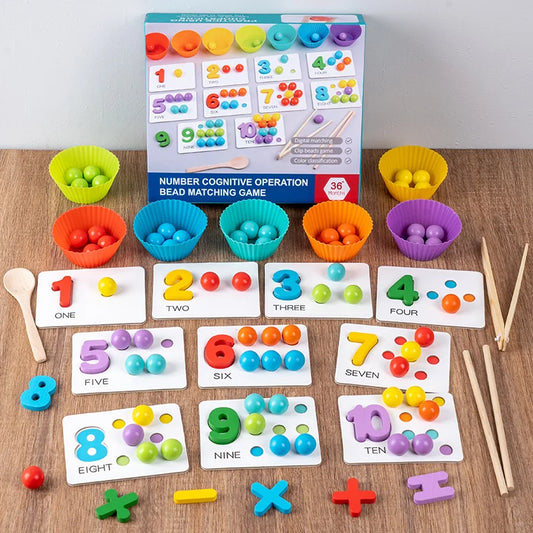 Happy Education – Wooden Number Matching Game