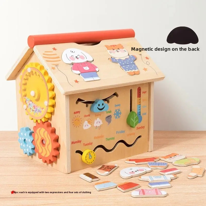 Montessori Early Education Cognitive Toys Busy Little House
