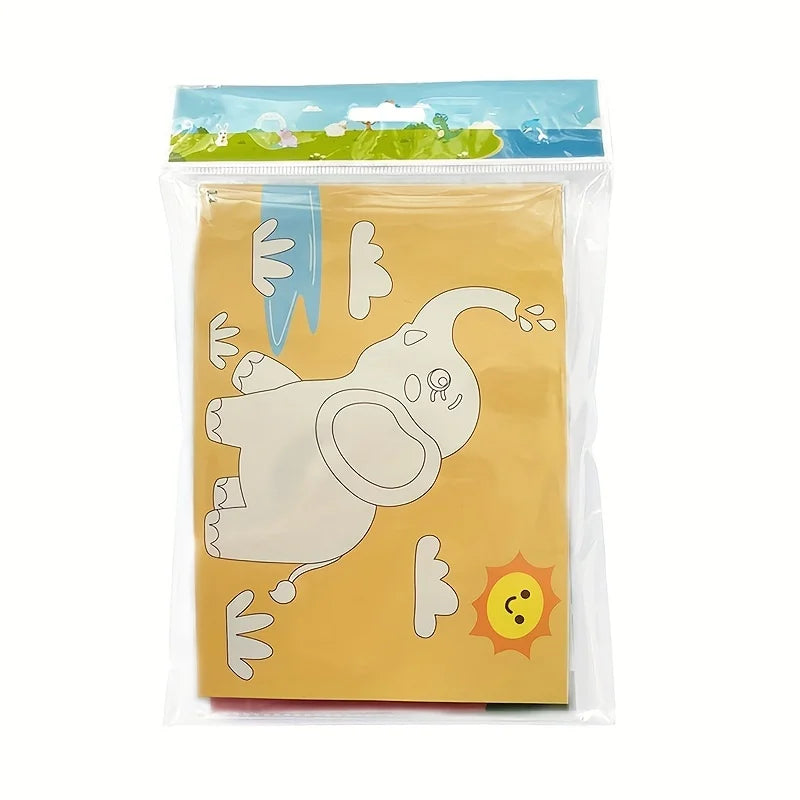 painting, coloring, and assembly activity