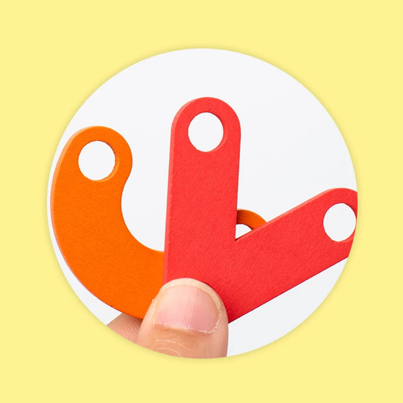 Children’s Wooden Geometric Pegboard