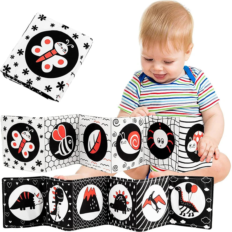 Soft Baby Cloth Books – 3D Touch & Feel Sensory Learning Toy for Infants