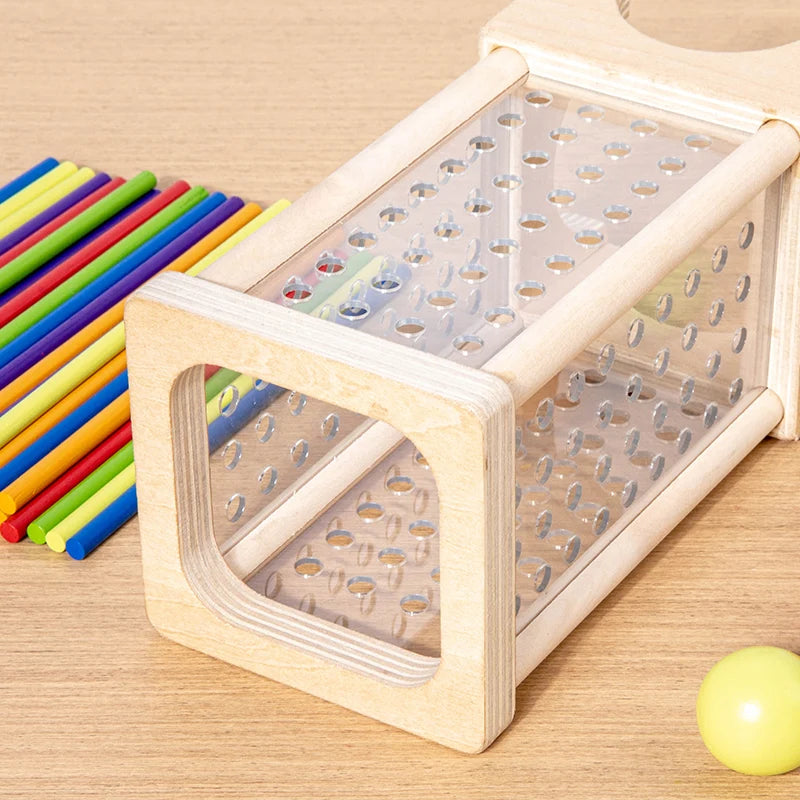 Wooden Stick Picking Game – Montessori Family Interaction Toy