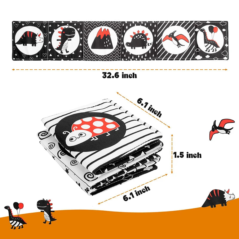 Soft Baby Cloth Books – 3D Touch & Feel Sensory Learning Toy for Infants