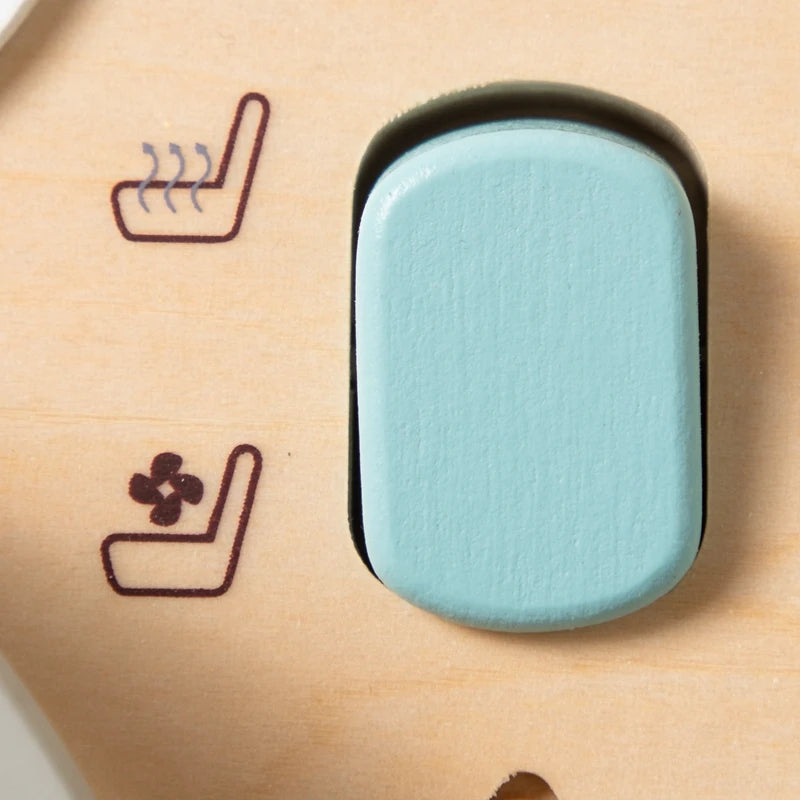 Montessori Wooden Car Steering Wheel Busy Board