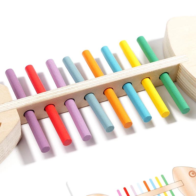 Montessori Color Matching Sensory Toys Wooden Balance Stick Fine Training Game Puzzle Toy For Boys Girls Birthday  Gift