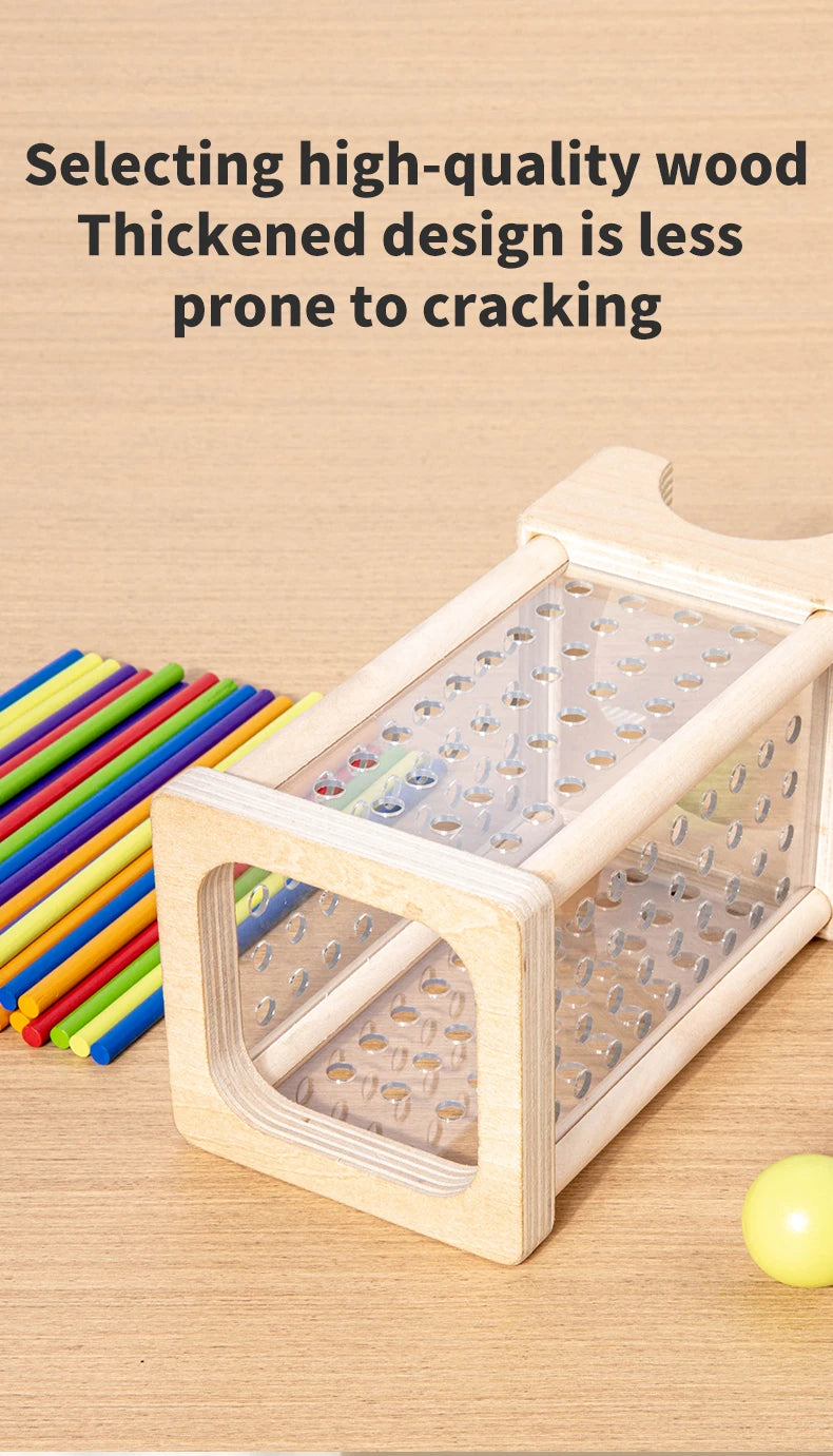 Wooden Stick Picking Game – Montessori Family Interaction Toy