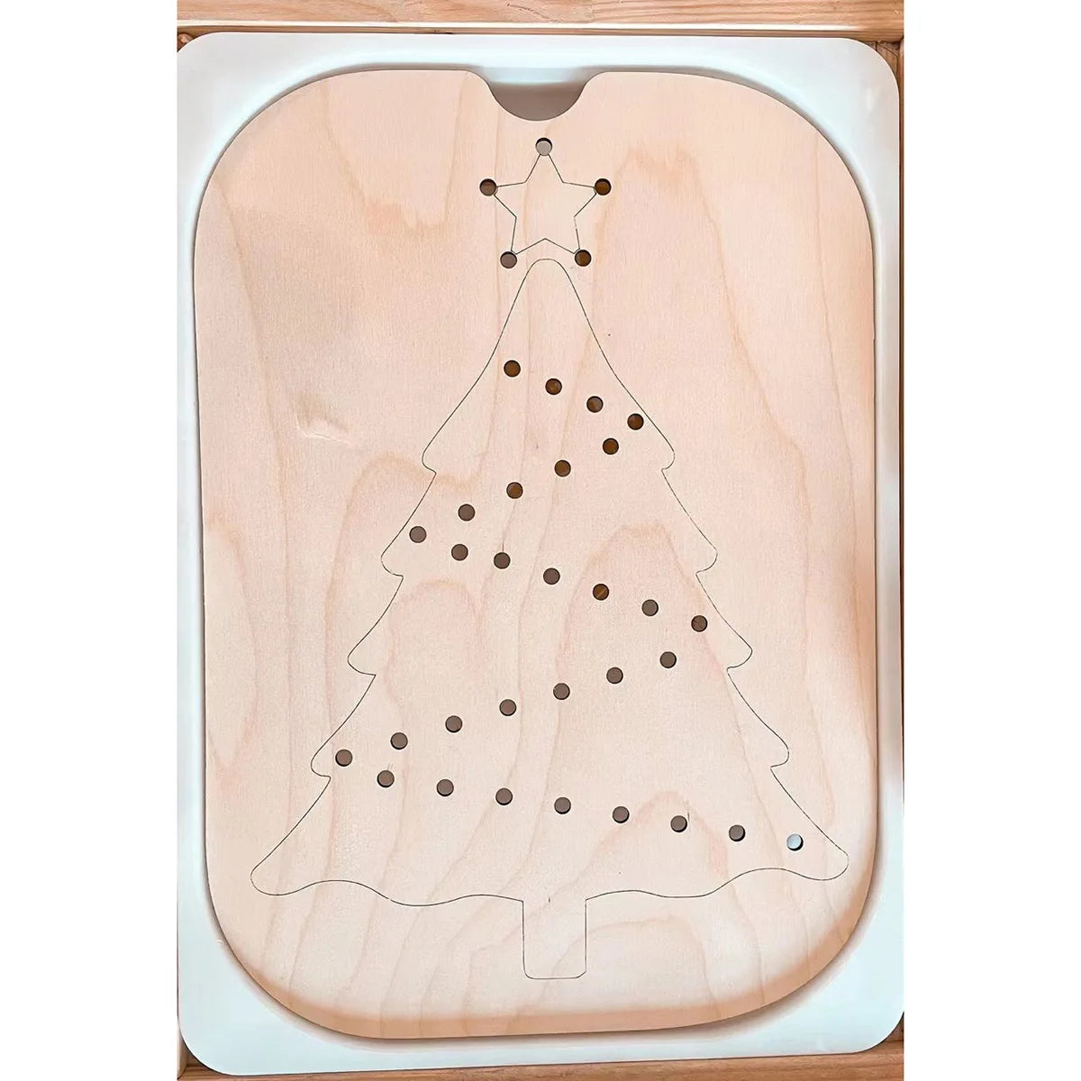 Children's Sensory Tray Table Color Hairball Game Wooden Tile Montessori Early Education Toys Kids Toys Educational Accessories