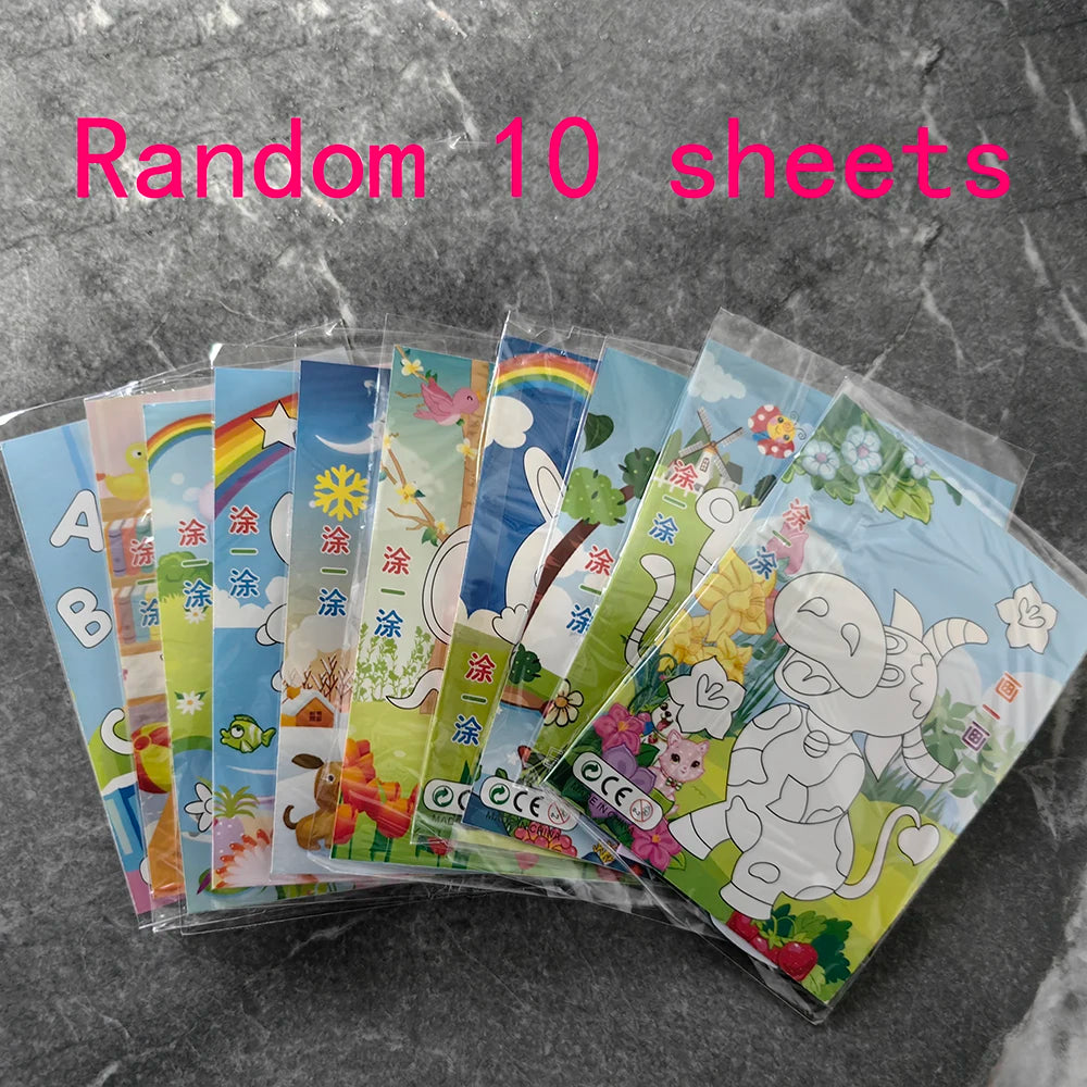 painting, coloring, and assembly activity