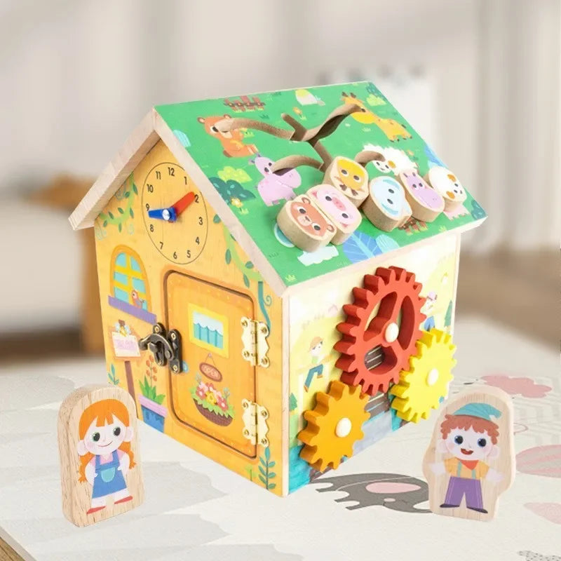 Montessori Early Education Cognitive Toys Busy Little House