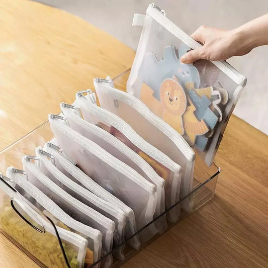 3pcs Mesh Zipper Pouch Set (A4/A5/A6)