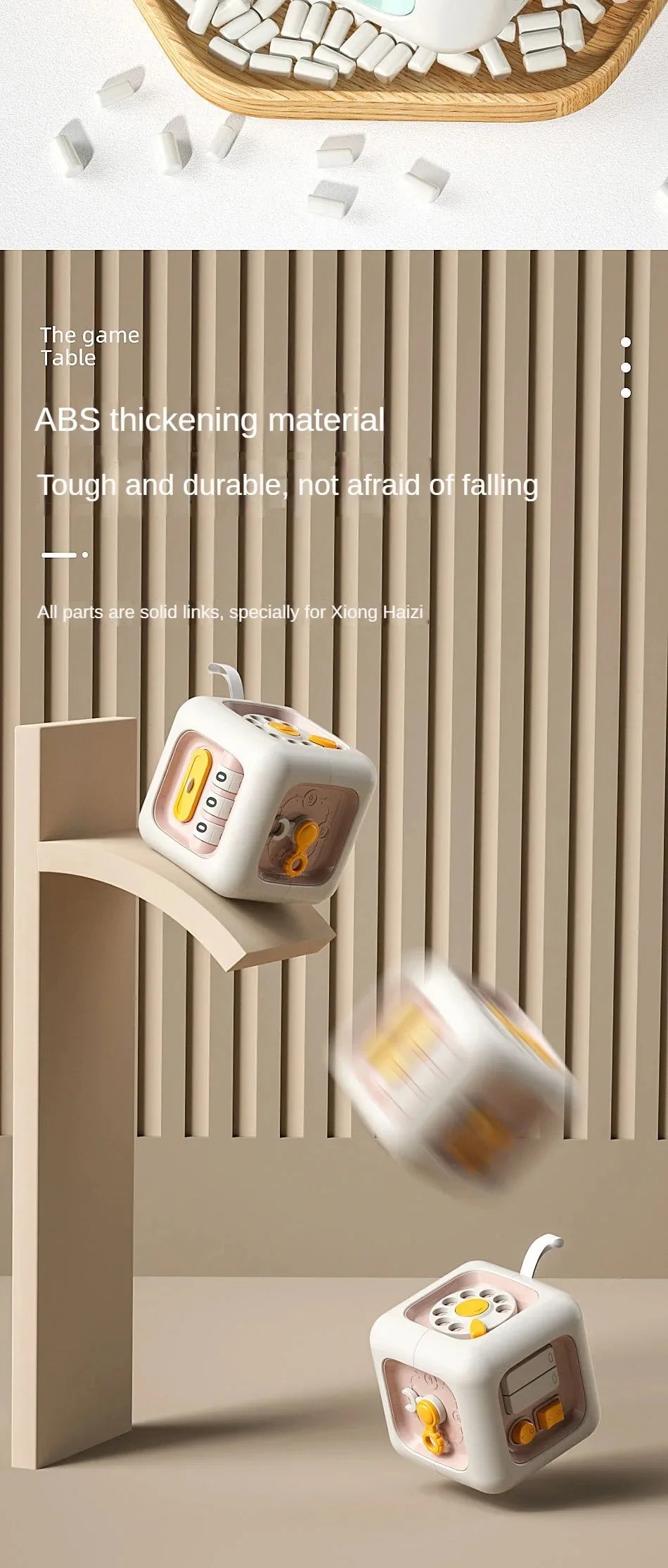 6-in-1 Montessori Skills Drawer Cube – Sensory Busy Board for Toddlers