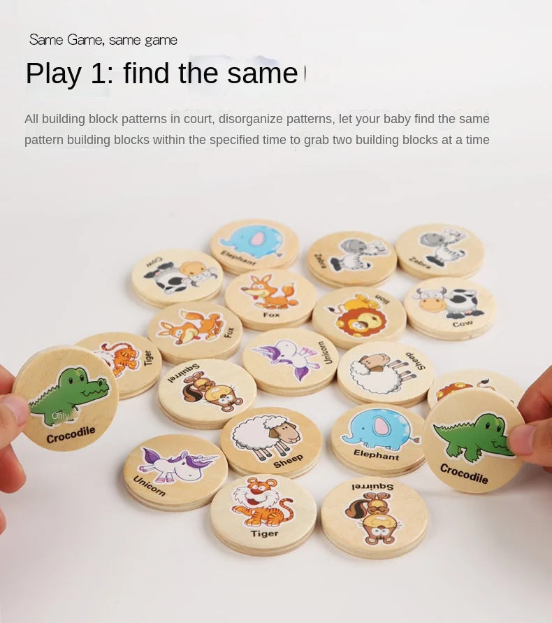 Animal Memory Match Puzzle