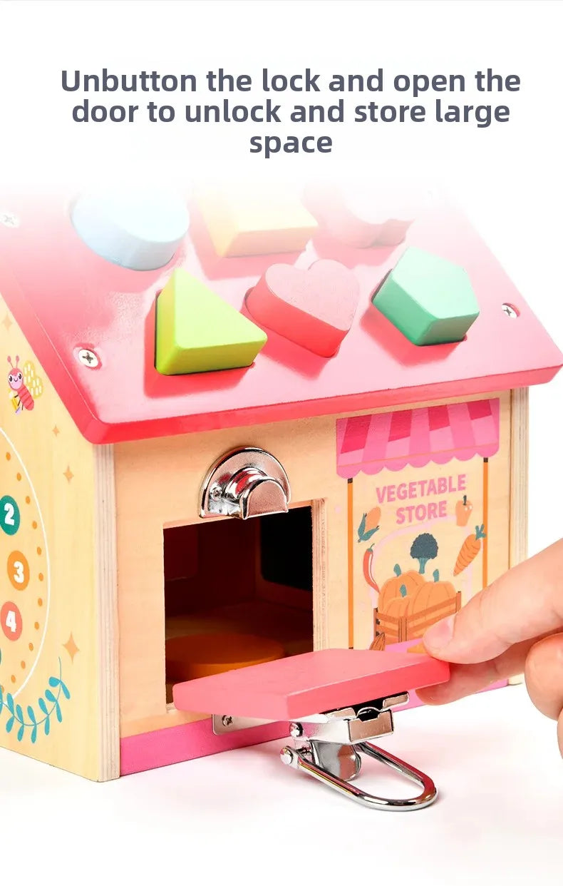 Montessori Early Education Cognitive Toys Busy Little House