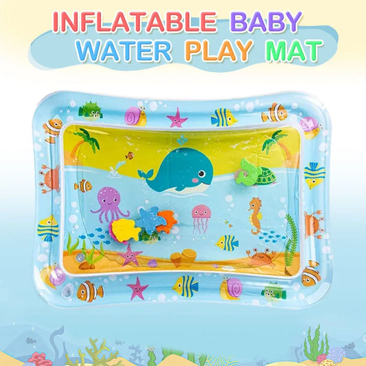 Inflatable Baby Water Play Mat – Sensory Tummy Time Cushion